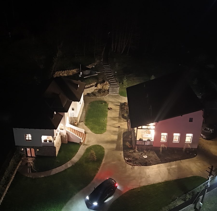 Exterior amenajat la Odăile Brâncovenești